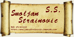 Smoljan Strainović vizit kartica